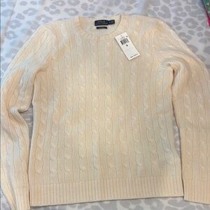 Polo by Ralph Lauren Cream Crewneck Sweater